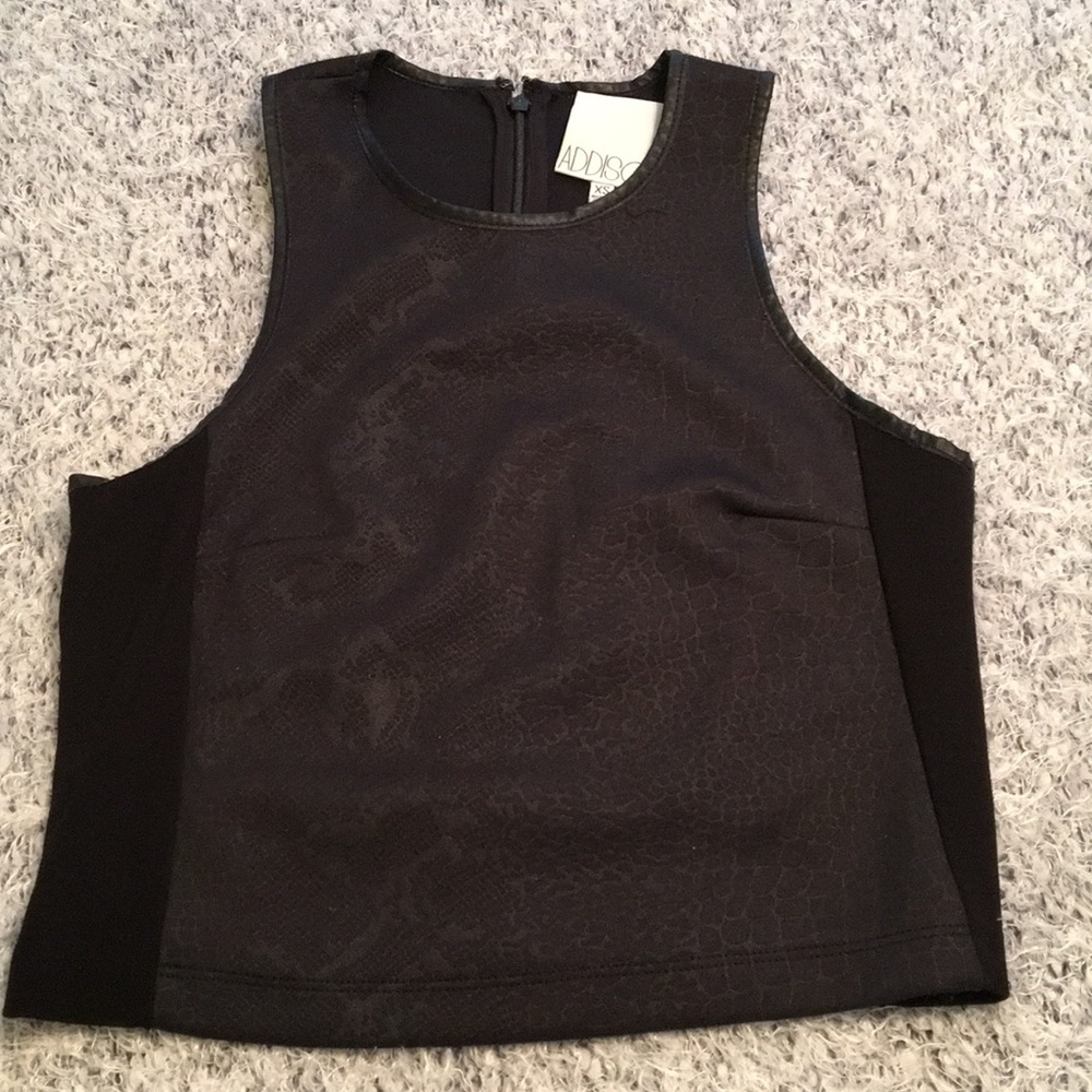 Black crop top